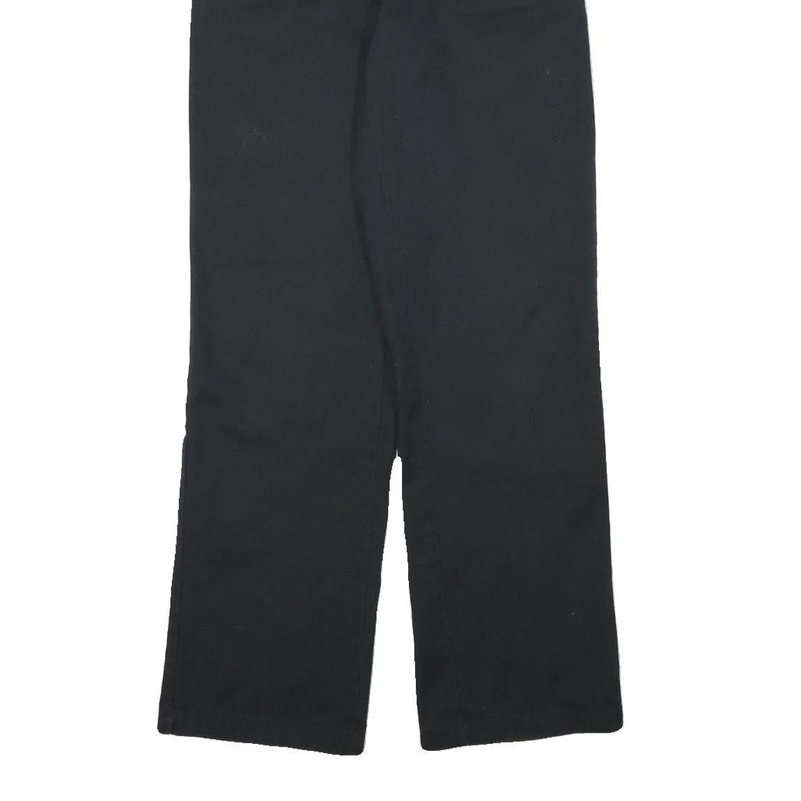 DICKIES Mens Black Regular Fit Straight Trousers W29 L30 Workwear Casual