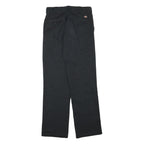 DICKIES Mens Black Regular Fit Straight Trousers W29 L30 Workwear Casual
