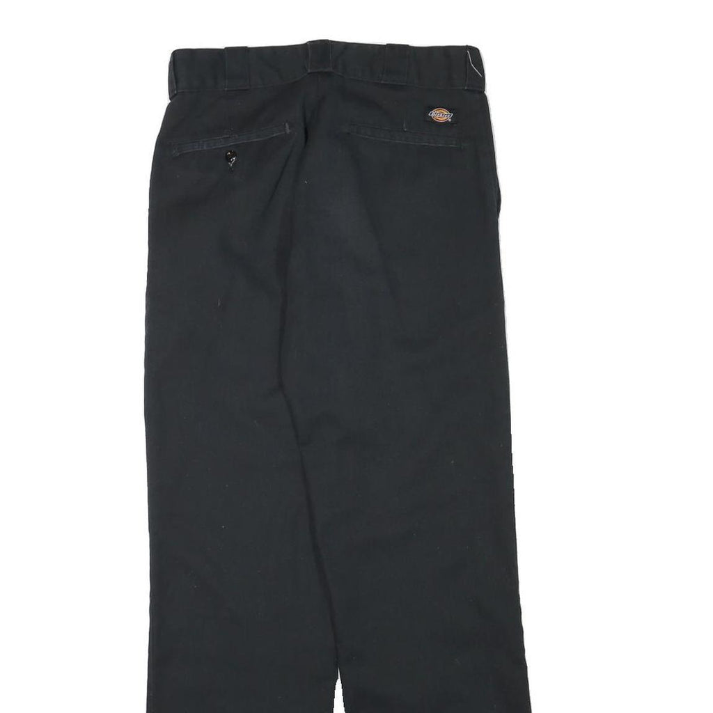 DICKIES Mens Black Regular Fit Straight Trousers W29 L30 Workwear Casual