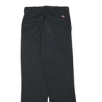 DICKIES Mens Black Regular Fit Straight Trousers W29 L30 Workwear Casual