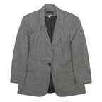 PROPHECY BY SAG HARBOR Womens Black & White Check Jacket S Wool Blend Button