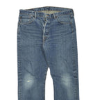 LEVI'S 501 Mens Blue Regular Straight Denim Medium W36 L30 Classic Button Fly