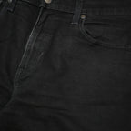 LEVI'S 502 BIG E Mens Jeans Black Slim Straight Denim W32 L32 Zip Cotton Blend