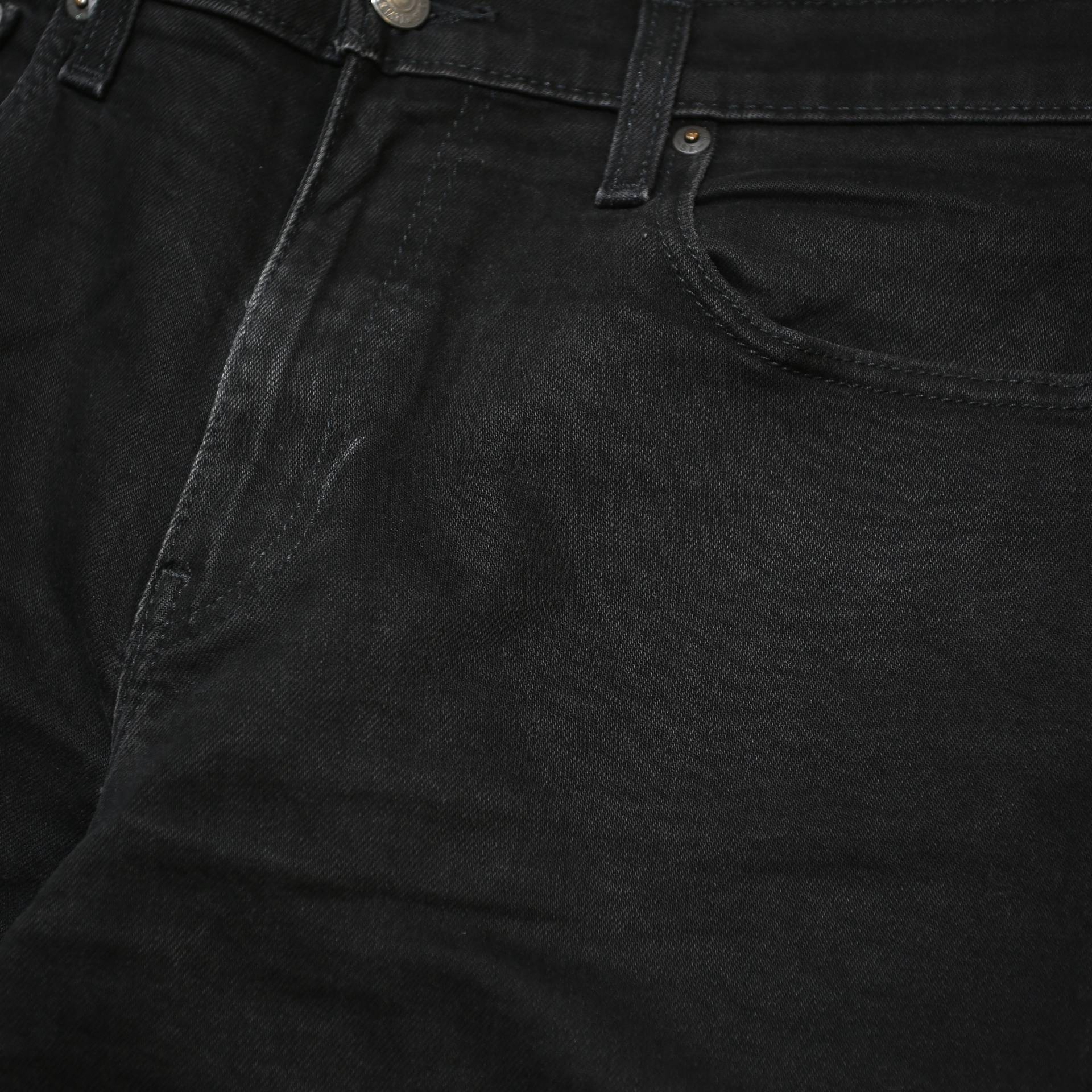 LEVI'S 502 BIG E Mens Jeans Black Slim Straight Denim W32 L32 Zip Cotton Blend