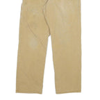 CARHARTT Mens Cotton Blend Beige Relaxed Straight Trousers W32 L28 Workwear