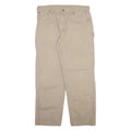 CARHARTT Carpenter Mens Trousers Beige Loose Straight W38 L32