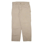 CARHARTT Carpenter Mens Trousers Beige Loose Straight W38 L32