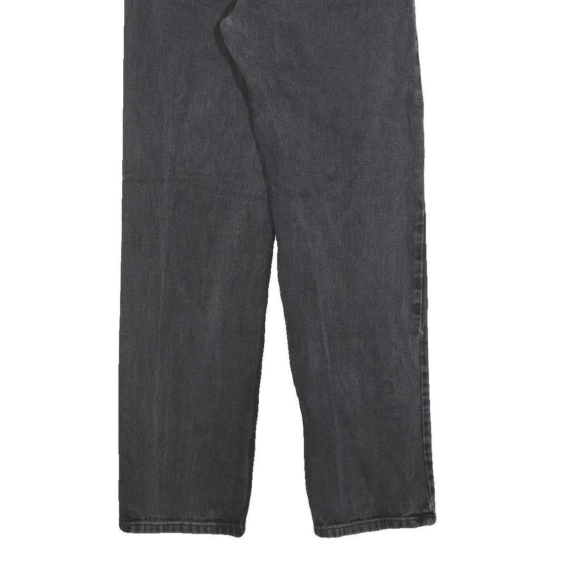 LEE Mens Jeans Black Regular Straight Denim Medium W31 L32 Classic Zip Cotton