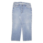 DICKIES Mens Jeans Blue Regular Straight Denim Light W34 L27 Classic Workwear