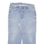 DICKIES Mens Jeans Blue Regular Straight Denim Light W34 L27 Classic Workwear