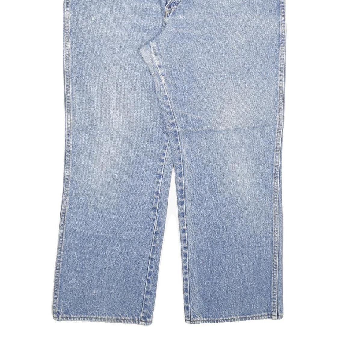 DICKIES Mens Jeans Blue Regular Straight Denim Light W34 L27 Classic Workwear