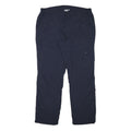 EP Mens Polyester Blend Navy Regular Fit Straight Leg Trousers W38 L32 Zip