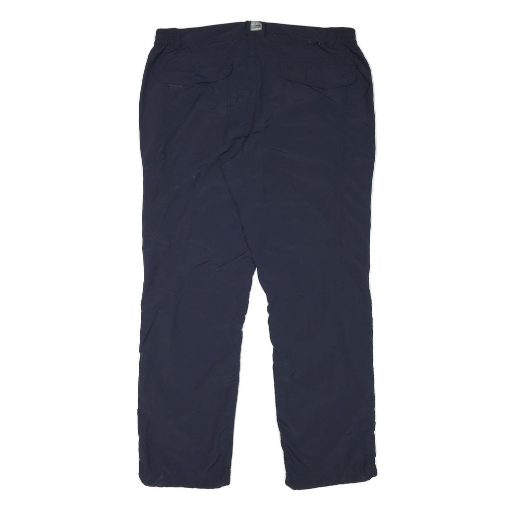 EP Mens Polyester Blend Navy Regular Fit Straight Leg Trousers W38 L32 Zip