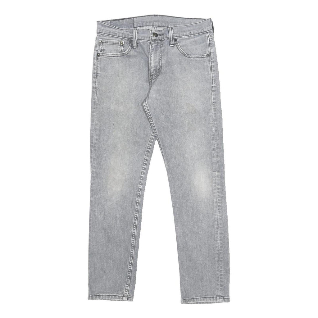 LEVI'S 511 Slim Mens Jeans Grey Slim Skinny Denim Medium W30 L26 Zip