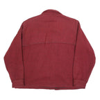 EDDIE BAUER Mens Red Wool Blend Shirt L Long Sleeve Button Closure Classic Fit