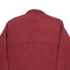 EDDIE BAUER Mens Red Wool Blend Shirt L Long Sleeve Button Closure Classic Fit