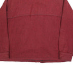 EDDIE BAUER Mens Red Wool Blend Shirt L Long Sleeve Button Closure Classic Fit