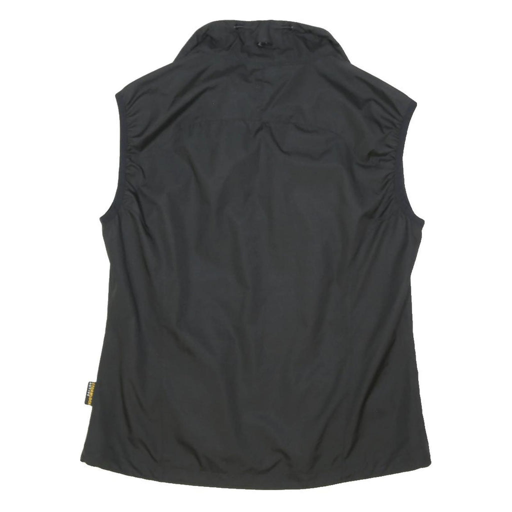 JACK WOLFSKIN Womens Black Outdoor Jacket UK 14 Nylon Zip Sleeveless Lightweight