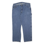 DICKIES Mens Blue Regular Fit Carpenter Denim Jeans W40 L32 Workwear Zip Closure