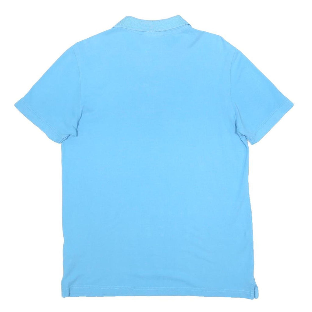 KAPPA Mens Blue Short Sleeve Plain M Cotton Polo Shirt Casual Sports