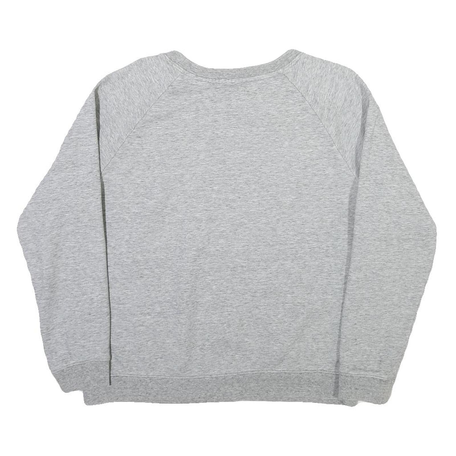 LEVI'S Mens Grey Crew Neck M Cotton Blend Sweatshirt Pullover Casual Logo