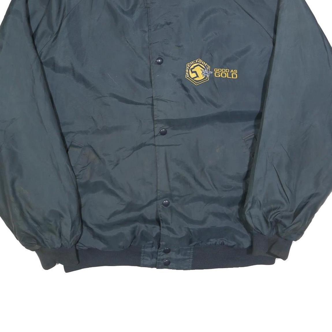 MATCO TOOLS Mens Navy Blue Jacket XL Polyester Button Plain Logo Workwear