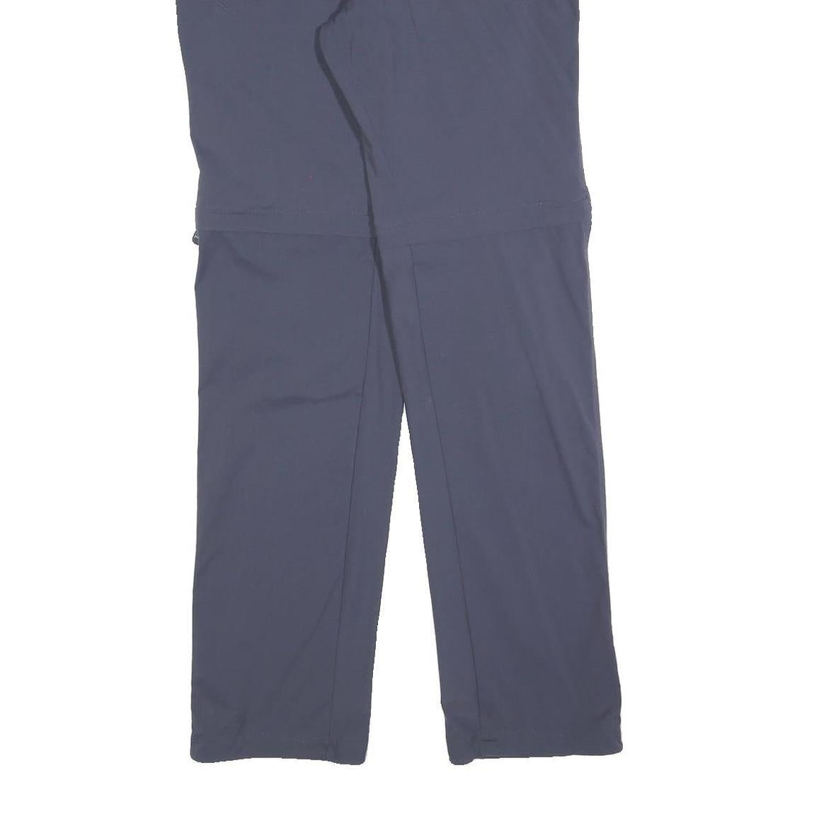 COLUMBIA Womens Polyester Blend Navy Slim Zip Trousers W32 L32 Outdoor