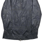 REEBOK Womens Black Nylon Zip Jacket M Lightweight Outdoor Activewear