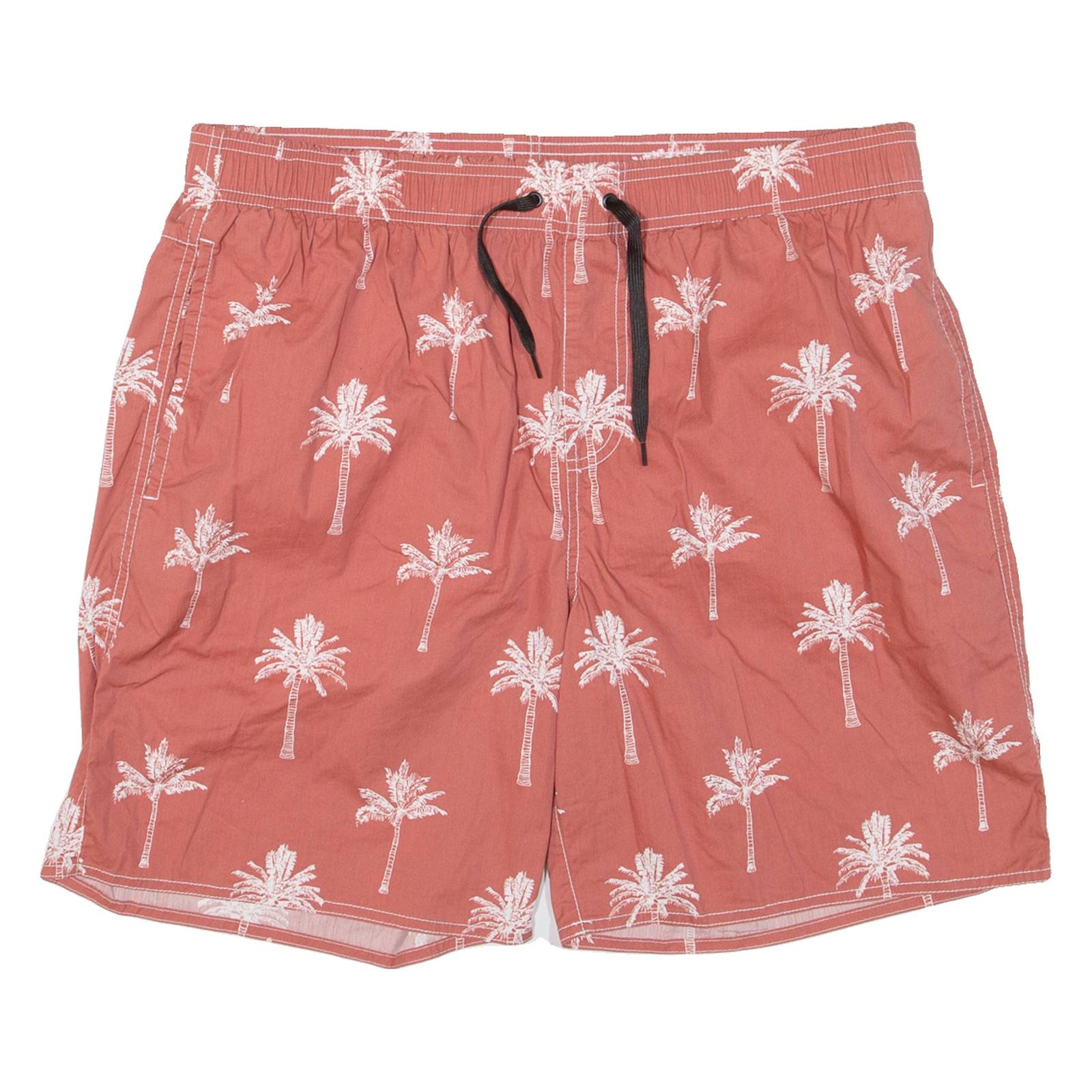 Mesh Lining Mens Swimming Shorts Pink Floral 2XL W36