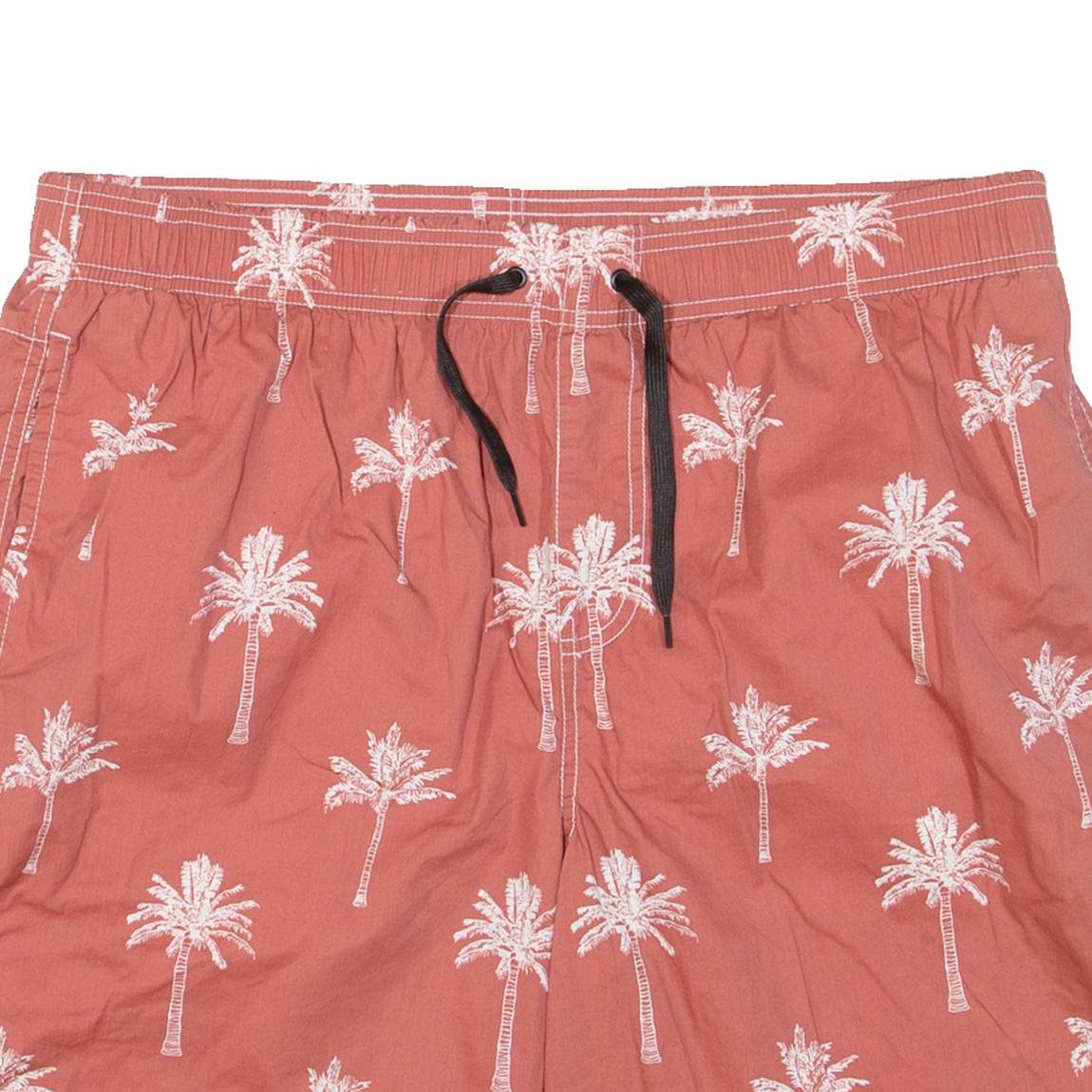 Mesh Lining Mens Swimming Shorts Pink Floral 2XL W36
