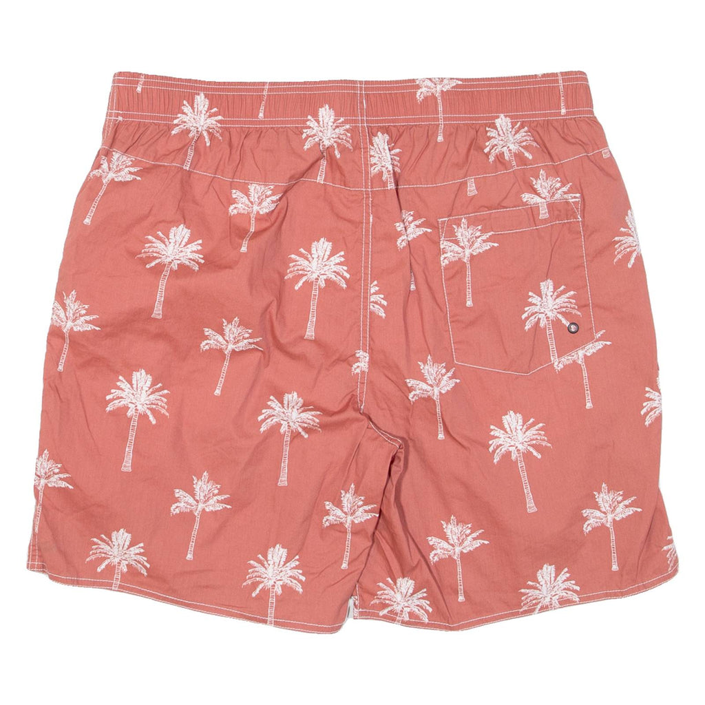 Mesh Lining Mens Swimming Shorts Pink Floral 2XL W36