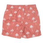 Mesh Lining Mens Swimming Shorts Pink Floral 2XL W36