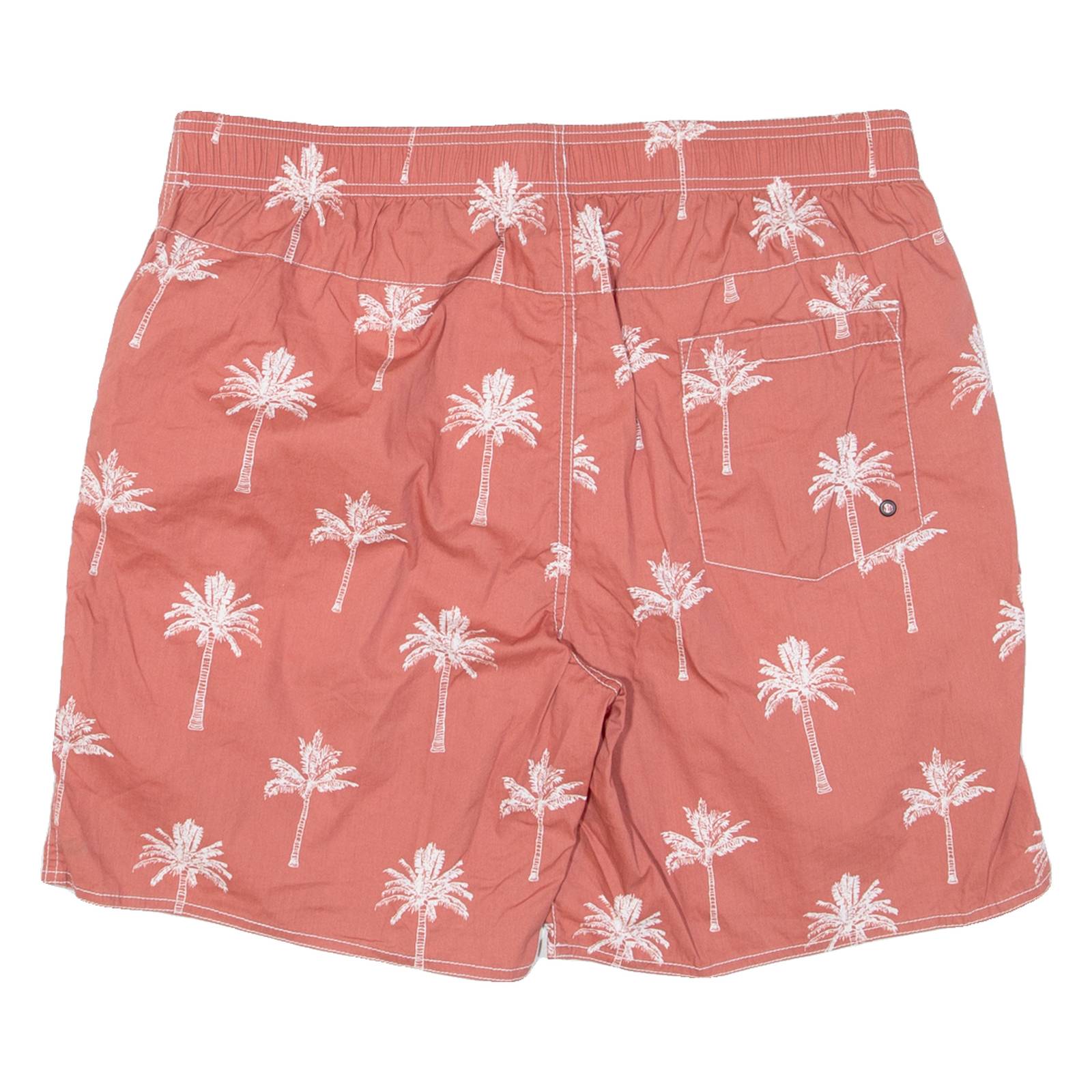 Mesh Lining Mens Swimming Shorts Pink Floral 2XL W36