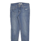 LEVI'S 535 Womens Slim Blue Denim Light W29 L30 Slim Fit Zip Jeans