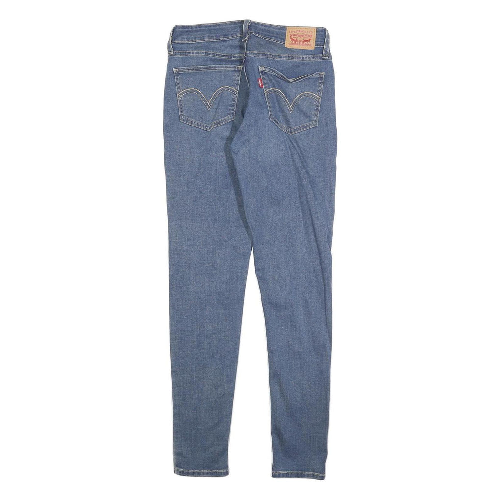 LEVI'S 535 Womens Slim Blue Denim Light W29 L30 Slim Fit Zip Jeans