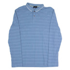 TED BAKER Mens Polo Shirt Blue Long Sleeve M