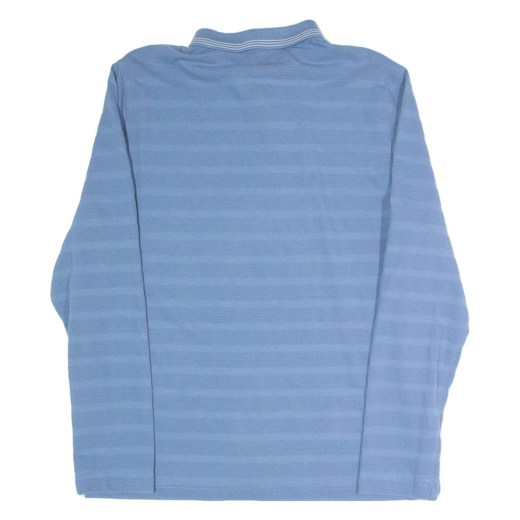 TED BAKER Mens Polo Shirt Blue Long Sleeve M