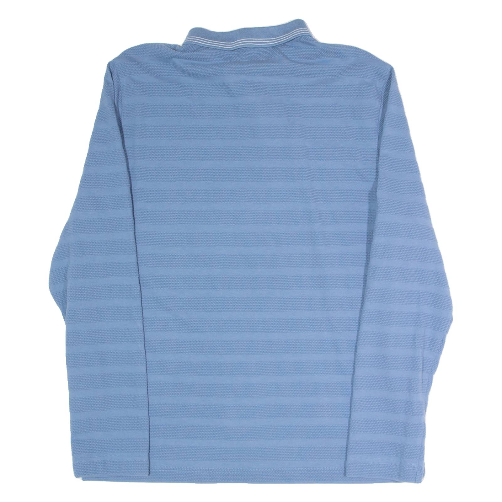 TED BAKER Mens Polo Shirt Blue Long Sleeve M