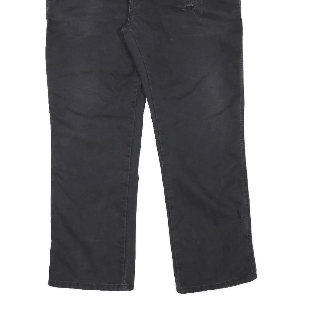 DICKIES Mens Cotton Blend Black Regular Straight Trousers W36 L29 Workwear