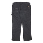 DICKIES Mens Cotton Blend Black Regular Straight Trousers W36 L29 Workwear