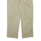 DICKIES Mens Cotton Blend Beige Regular Fit Straight Leg Trousers W37 L29