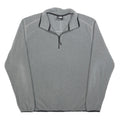 THE NORTH FACE Mens Grey Pullover Plain Crew Neck Basic Knit L Fleece Jumper