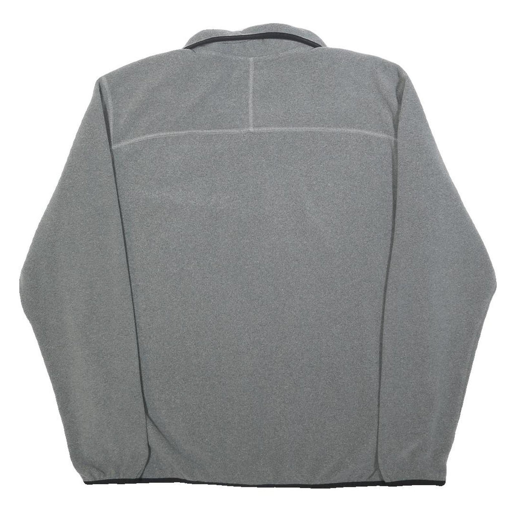 THE NORTH FACE Mens Grey Pullover Plain Crew Neck Basic Knit L Fleece Jumper