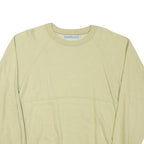 NORMAN GREEN Mens Beige Cotton Blend Crew Neck M Plain Pullover Sweatshirt