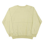 NORMAN GREEN Mens Beige Cotton Blend Crew Neck M Plain Pullover Sweatshirt