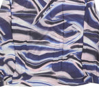 MONSOON Womens Blue & Pink Printed Blouse Long Sleeve Round Neck M Stylish Top