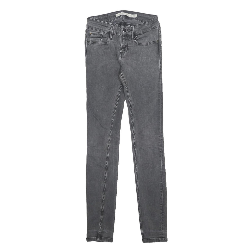 CALVIN KLEIN JEANS Womens Grey Slim Skinny Denim Medium W23 L29 Stretch Zip