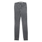 CALVIN KLEIN JEANS Womens Grey Slim Skinny Denim Medium W23 L29 Stretch Zip