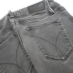 CALVIN KLEIN JEANS Womens Grey Slim Skinny Denim Medium W23 L29 Stretch Zip