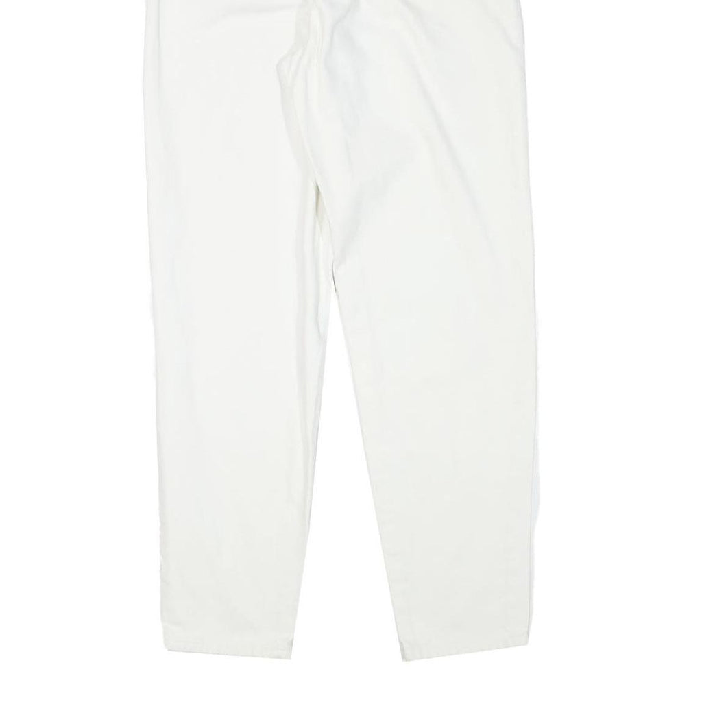 HIGHLANDS Womens Jeans White Relaxed Straight Denim W26 L29 Classic Fit Zip